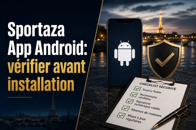Sportaza App Android: vérifier avant installation