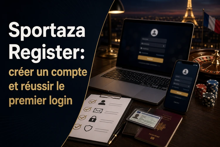 Sportaza Register: créer un compte et réussir le premier login