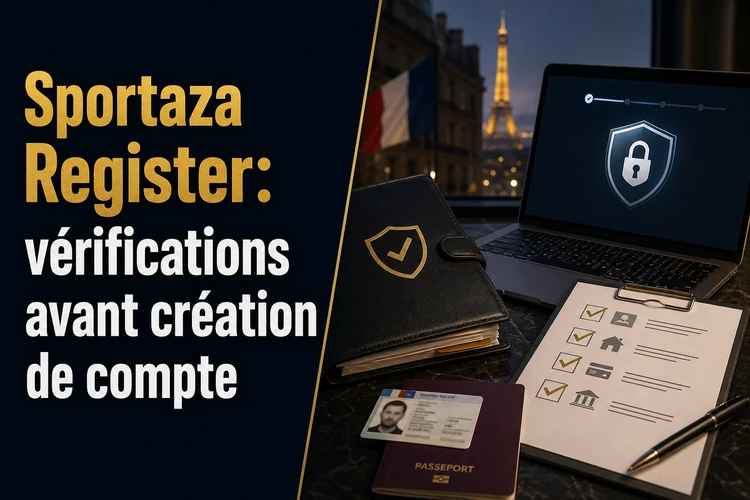 Sportaza Register: vérifications avant création de compte